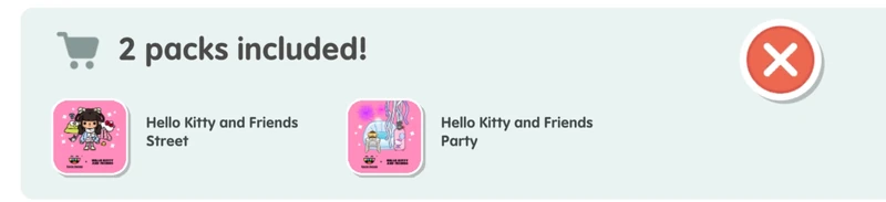 Hello Kitty and Friends Deluxe bundle contents overview