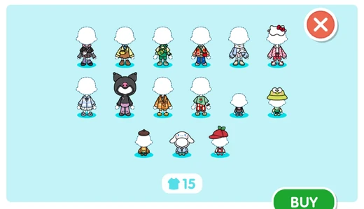 Hello Kitty and Friends Deluxe bundle outfit preview
