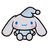 Cinnamoroll plush in pastel sleepwear