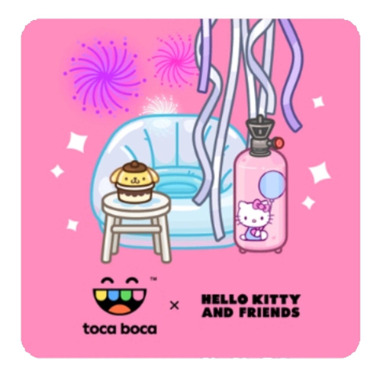 Hello Kitty and Friends Party Furniture Pack in-app shop logo
