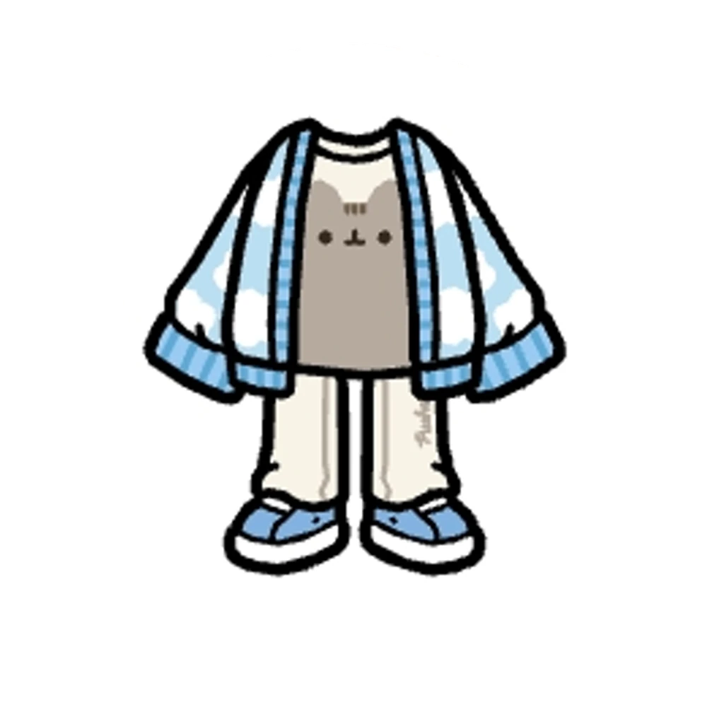 Pusheen-shaped overalls coat