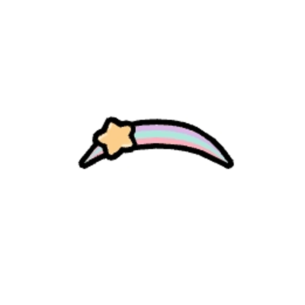 Pastel decorative hair clip