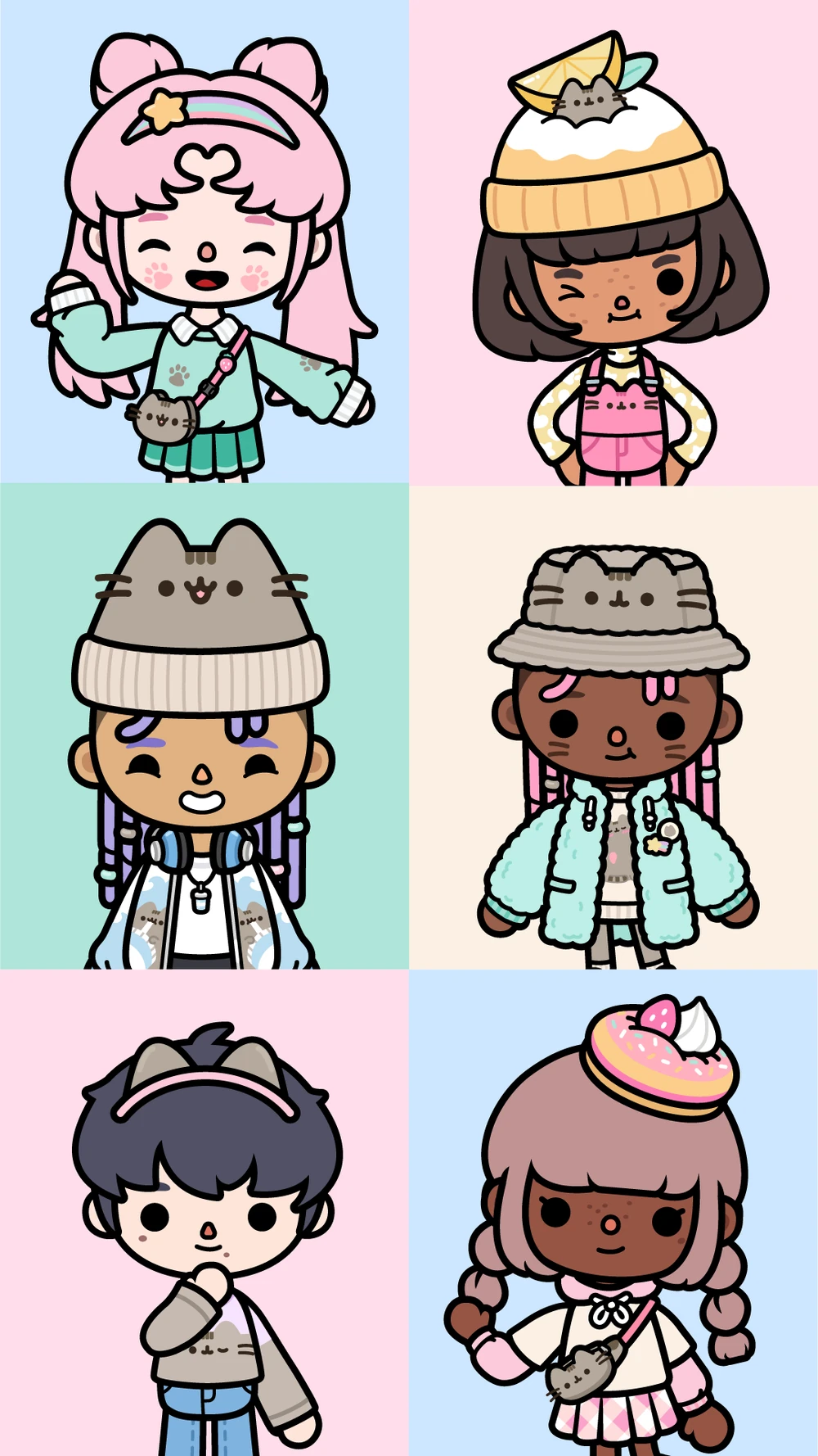 Pusheen x Toca Boca media asset showing furniture pack item
