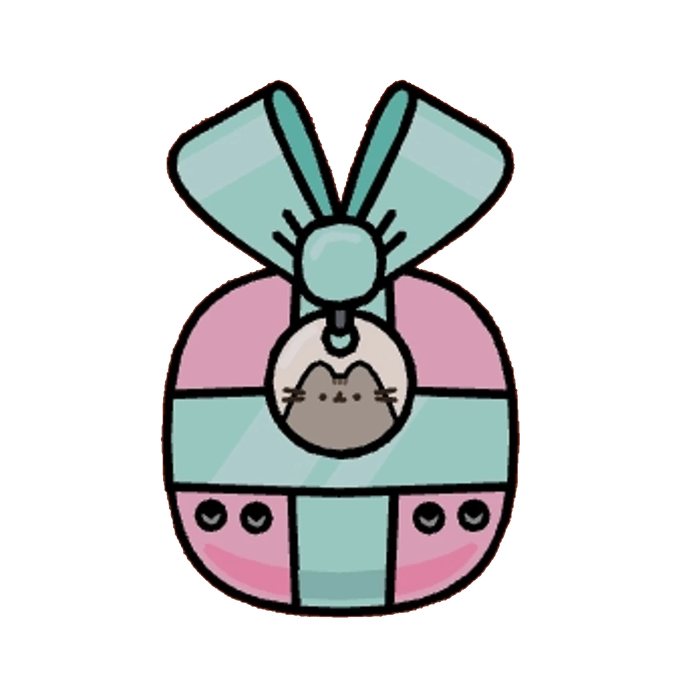 Pusheen-themed gift wrap used for Post Office gifts in Toca Boca World