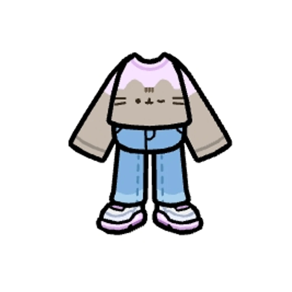 Pusheen-print shirt