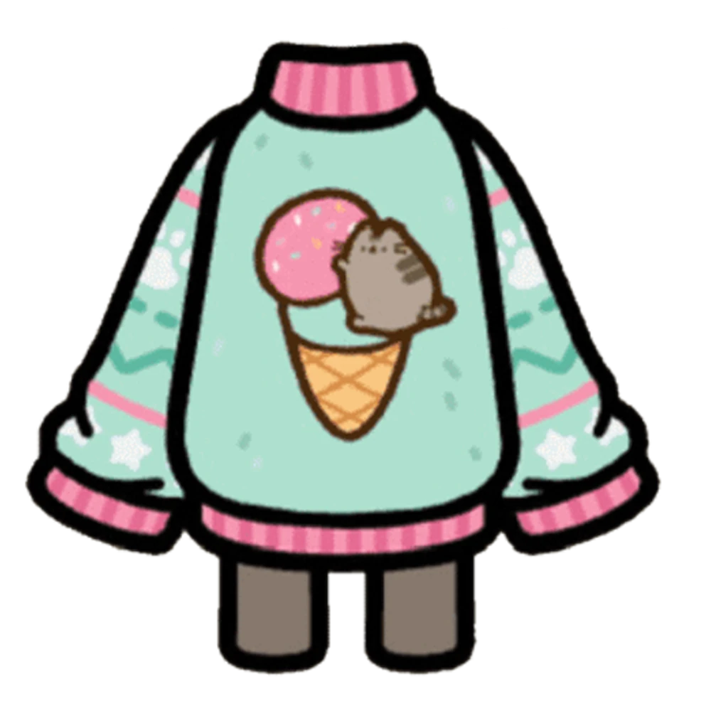 Sweater of Pusheen hugging ice cream outfit gift