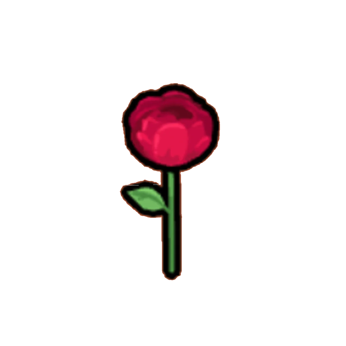 Day 2 gift — a single red rose stem, a visual nod to Conan Gray's Superache album