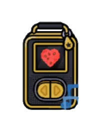 Toca Boca Home Designer Music Player playing People Watching with slow dark blue note particles