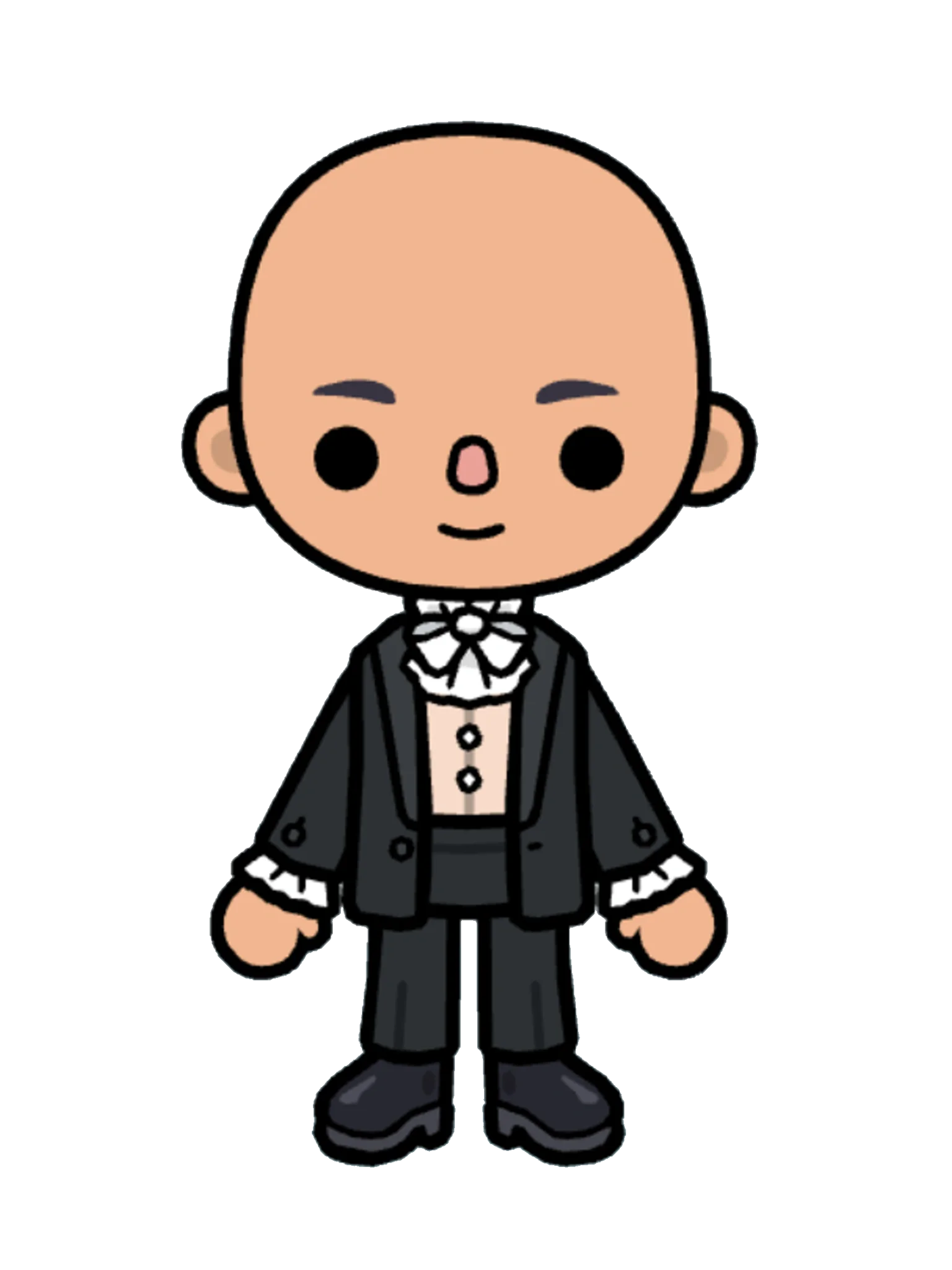 Character Creator Outfit 5 in Toca Boca — full-body view, stage-walk-on look
