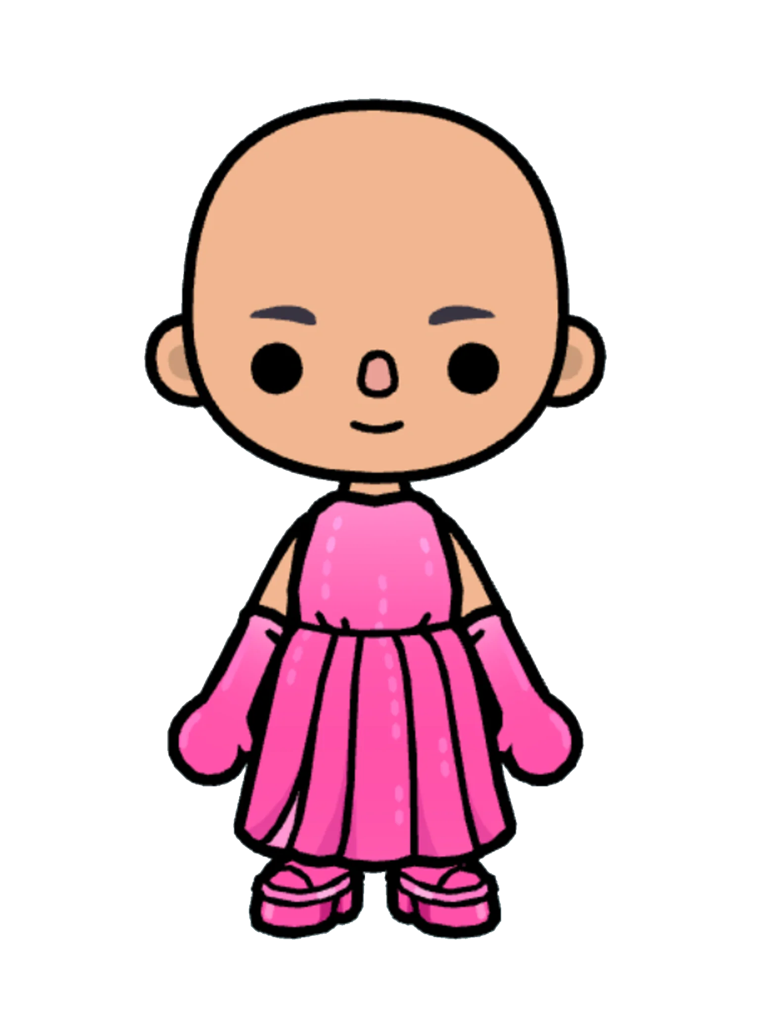 Character Creator Outfit 6 in Toca Boca — full-body view, references Conan Gray's Coachella 2022 custom Valentino look