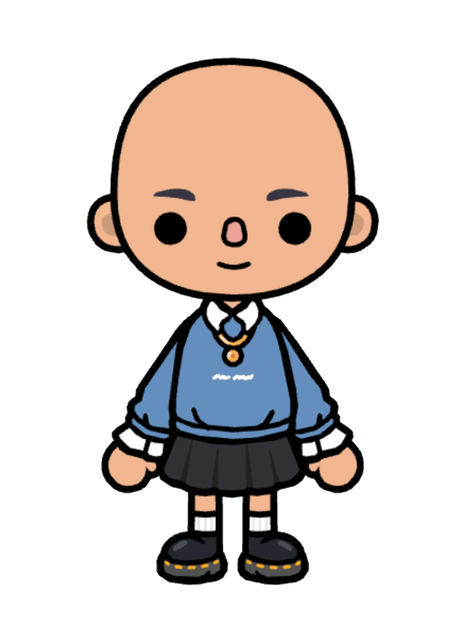 Character Creator Outfit 7 in Toca Boca — full-body view, unconfirmed era stage-casual look