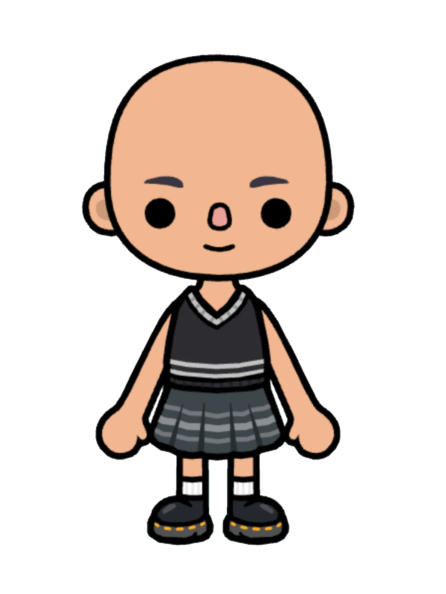 Character Creator Outfit 8 in Toca Boca — full-body view, references Conan Gray's Heather music video look